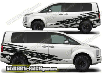 Mitsubishi Delica large graphics 013 - Shredded