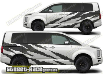 Mitsubishi Delica large graphics 022 - Shredded