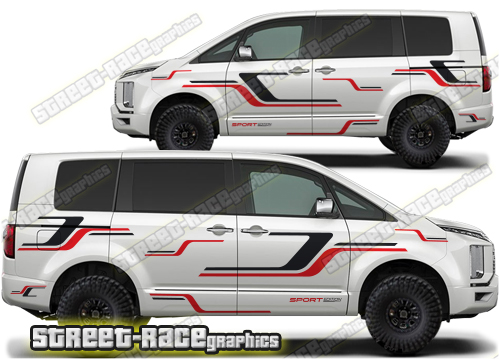 Mitsubishi Delica large graphics 034