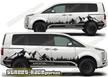 Mitsubishi Delica large graphics 040 - Mountain adventure