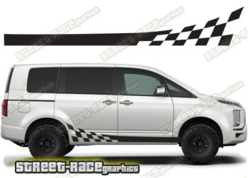 Mitsubishi Delica racing stripes 006