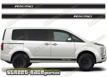 Mitsubishi Delica racing stripes 007