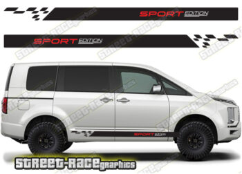 Mitsubishi Delica racing stripes 011 - Sport Edition