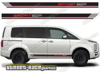 Mitsubishi Delica racing stripes 013 - Sport Edition