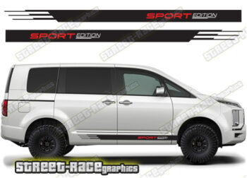 Mitsubishi Delica racing stripes 017 - Sport Edition