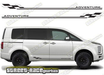 Mitsubishi Delica racing stripes 018 - Adventure