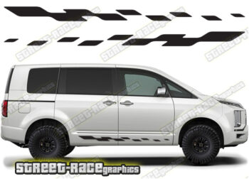 Mitsubishi Delica racing stripes 019