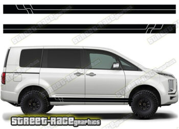 Mitsubishi Delica racing stripes 020