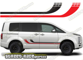 Mitsubishi Delica racing stripes 021