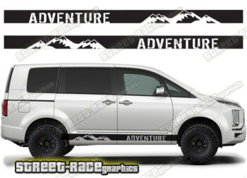 Mitsubishi Delica racing stripes 026 - Adventure