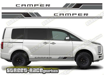 Mitsubishi Delica racing stripes 031 -Camper