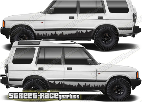 Land Rover Discovery 1-2 023 - Forest overland graphics