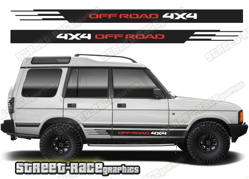 Land Rover Discovery 1-2 051 - 4X4 off road racing stripes