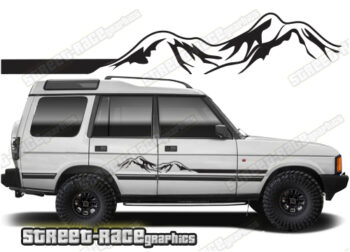 Land Rover Discovery 1-2 063 - mountain adventure racing stripes