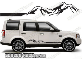 Land Rover Discovery 3-4 063 - mountain adventure racing stripes