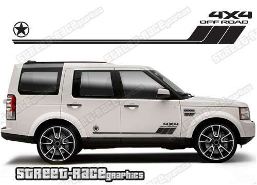 Land Rover Discovery 3-4 065 - off road 4x4 racing stripes
