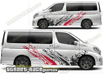 Nissan Elgrand large graphics 003 - mud splatter
