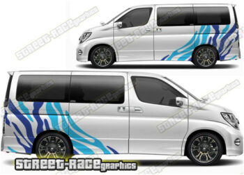 Nissan Elgrand large graphics 007 - Tiger stripes