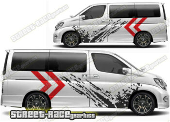 Nissan Elgrand large graphics 023 - Mud splatter