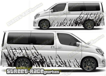 Nissan Elgrand large graphics 025 - Mud splatter