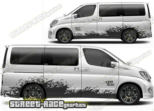 Nissan Elgrand large graphics 043 - Got mud