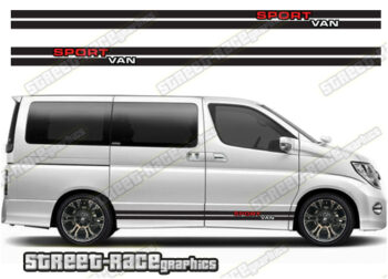 Nissan Elgrand racing stripes 001