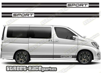 Nissan Elgrand racing stripes 002