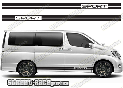 Nissan Elgrand racing stripes 002