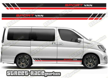 Nissan Elgrand racing stripes 008 - Sport van