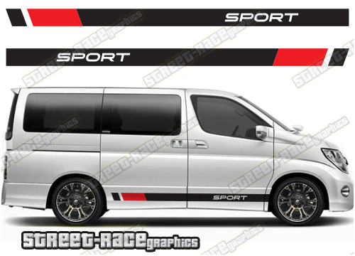 Nissan Elgrand racing stripes 010