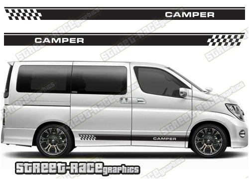 Nissan Elgrand racing stripes 012 - Camper