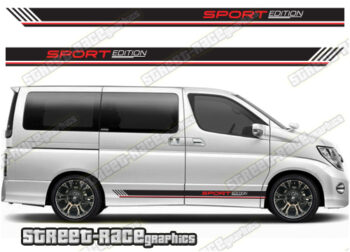 Nissan Elgrand racing stripes 013 - Sport Edition