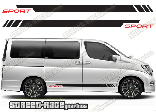 Nissan Elgrand racing stripes 015