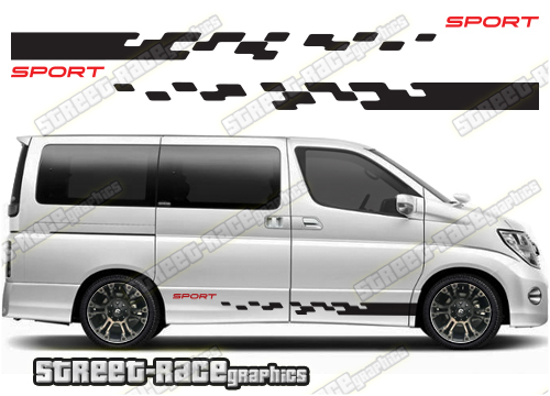 Nissan Elgrand racing stripes 016