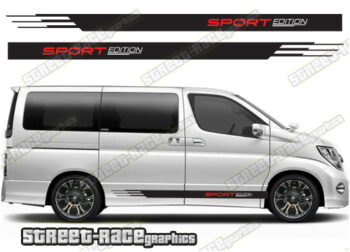 Nissan Elgrand racing stripes 017 - Sport Edition