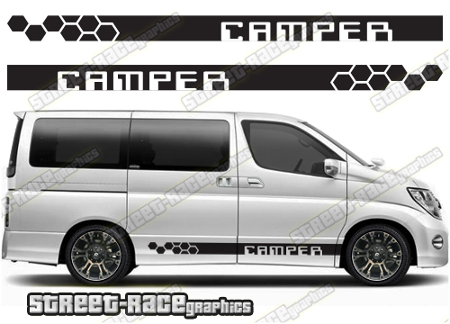 Nissan Elgrand racing stripes 027 - Camper