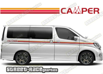 Nissan Elgrand racing stripes 028 - Retro Camper