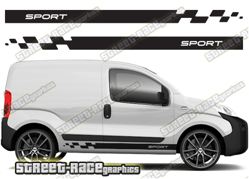 Fiat Fiorino racing stripes 001