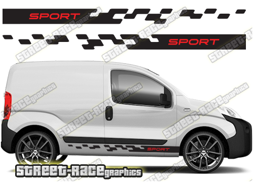Fiat Fiorino racing stripes 014