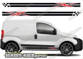 Citroen Nemo racing stripes 019 - UNION JACK