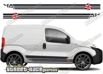Fiat Fiorino racing stripes 021 - UNION JACK