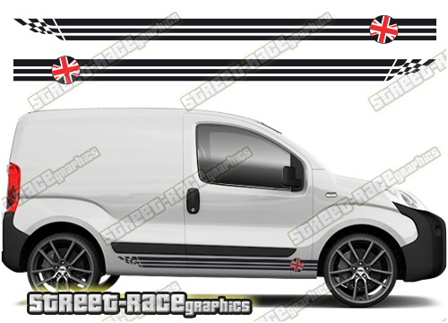 Peugeot Bipper racing stripes 021 - UNION JACK