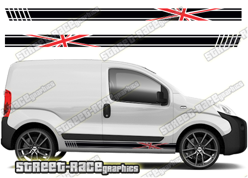 Peugeot Bipper racing stripes 022 - UNION JACK