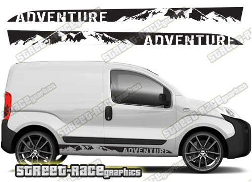 Peugeot Bipper stickers 051 - Mountain Adventure