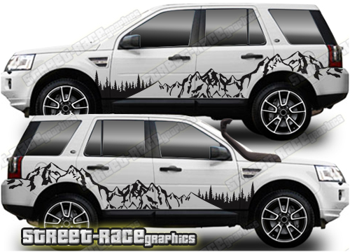 Land Rover Freelander 018 - Mountain adventure overland graphics