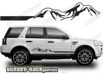 Land Rover Freelander 063 - mountain adventure racing stripes
