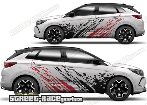Vauxhall Grandland 001 - mud splatter graphics