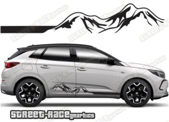 Vauxhall Grandland 063 - mountain adventure racing stripes