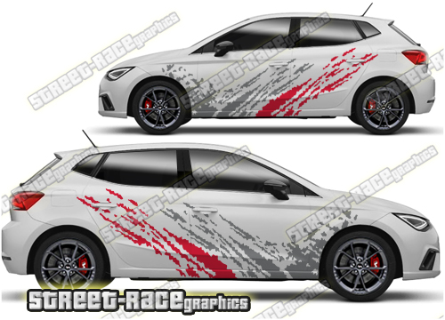 Seat Ibiza large graphics 002 - Mud splatter