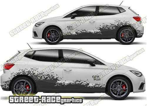 Seat Ibiza large graphics 034 - Got Mud